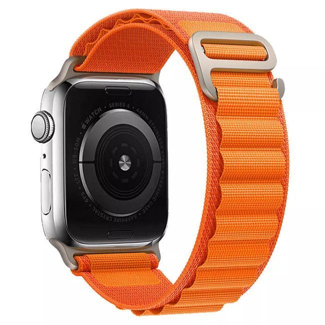Orso Alpine Nylon Loop Band Orange Apple Watch 38/40/41/42mm Series 10 2024 APPLE WATCH Orso Orso Alpine Nylon Loop Band Orange Apple Watch 38/40/41/42mm Series 10 2024