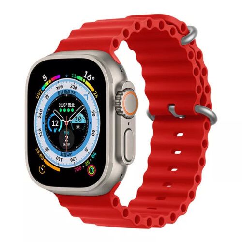 Orso Deluxe Sport Silicone Red Λουράκι Apple Watch 38/40/41/42mm Series 10/11