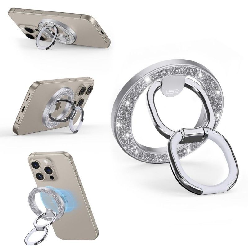 ESR HaloLock MagSafe Ring Stand Rhinestone SIlver MAGSAFE GADGETS ESR ESR HaloLock MagSafe Ring Stand Rhinestone SIlver - Image 2