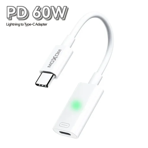 MoXoM USB-C to Lightning Charging Adapter 60W White APPLE MoXom MoXoM USB-C to Lightning Charging Adapter 60W White