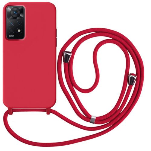 Θήκη Liquid Silicone Κορδόνι Red Xiaomi Redmi Note 12 Pro 4G