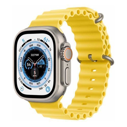 Orso Deluxe Sport Silicone Yellow Λουράκι Apple Watch 44/45/46/49mm
