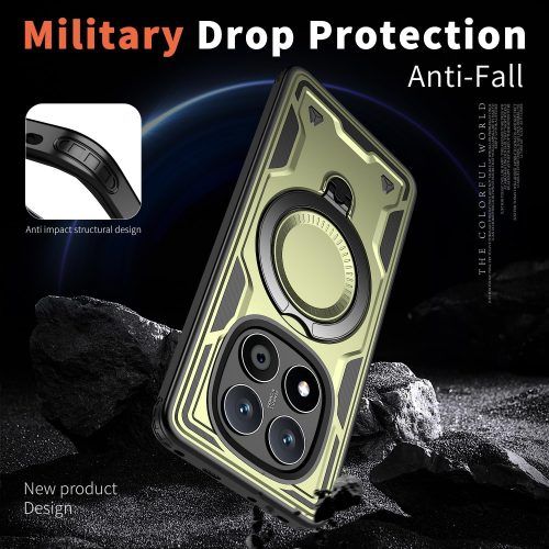 Alternative view of Θήκη Orso Buffer Ostand Armor Khaki Xiaomi Redmi Note 14 Pro 5G