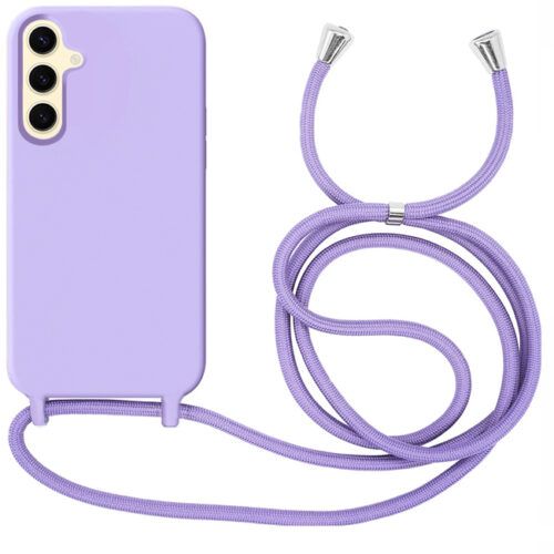 Θήκη Liquid SIlicone Κορδόνι Violet Samsung Galaxy A15