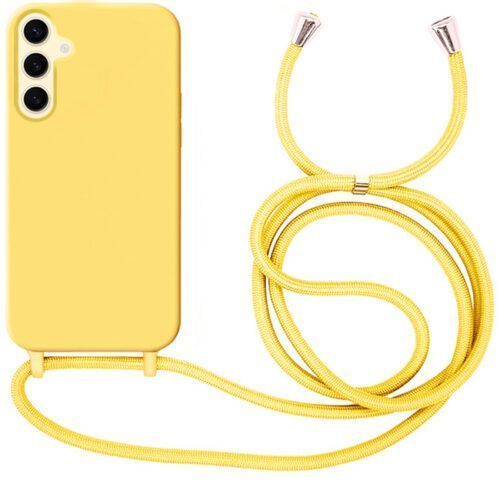 Θήκη Liquid Silicone Κορδόνι Yellow Samsung Galaxy S24+/S25+