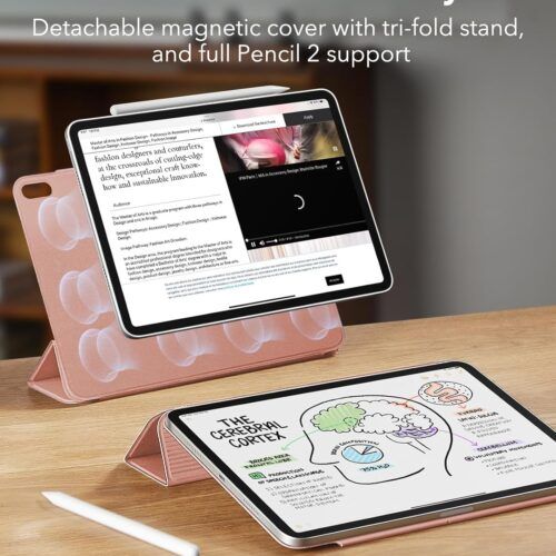 Alternative view of Θήκη ESR Rebound Magnetic with Clasp Rose Gold iPad Air 13 2024