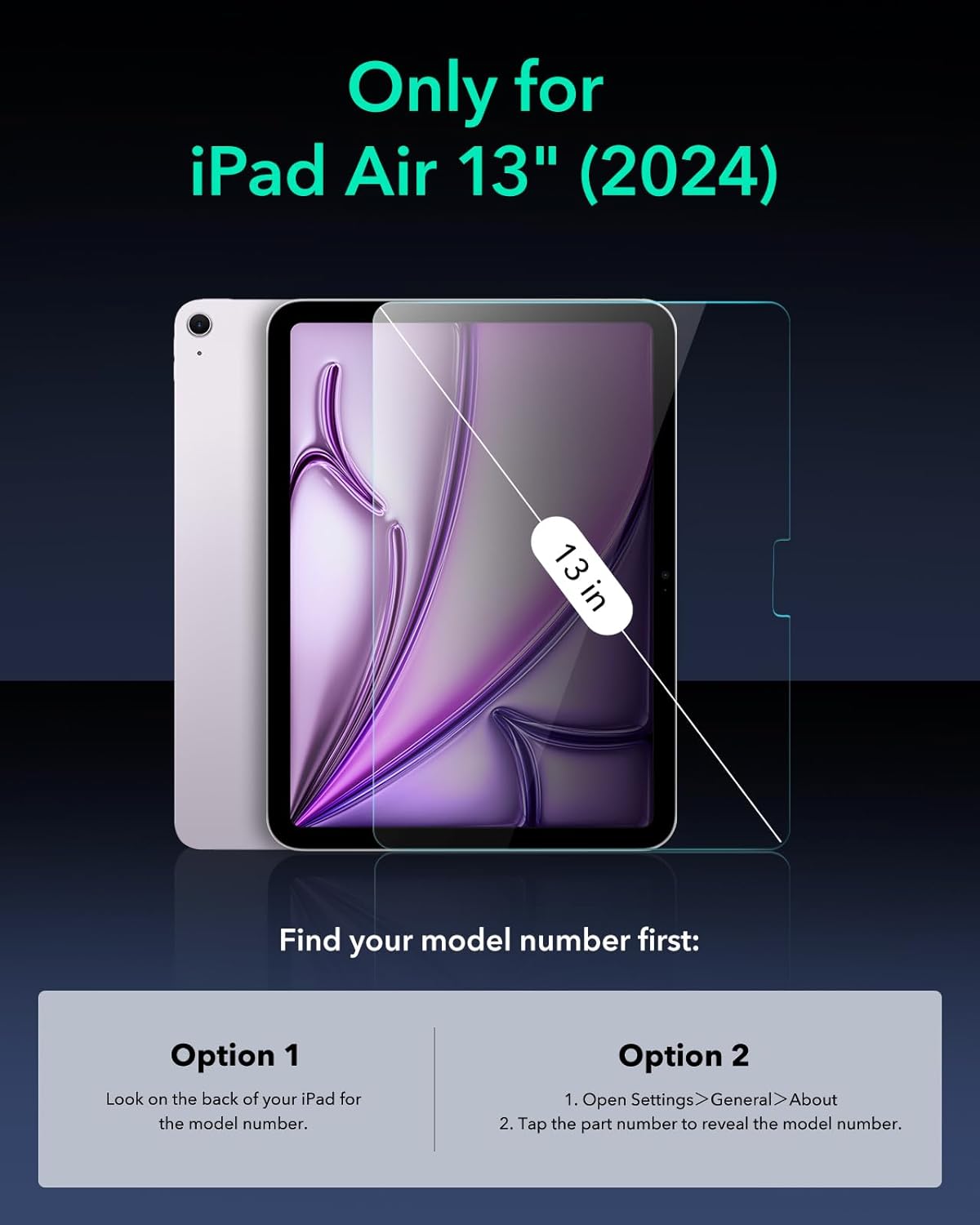 (2-Pack) ESR Premium Quality Tempered Glass iPad Air 13 2024/2025 (With Easy Installation Frame) ΠΡΟΣΤΑΣΙΑ ΟΘΟΝΗΣ ESR (2-Pack) ESR Premium Quality Tempered Glass iPad Air 13 2024/2025 (With Easy Installation Frame) - Image 2