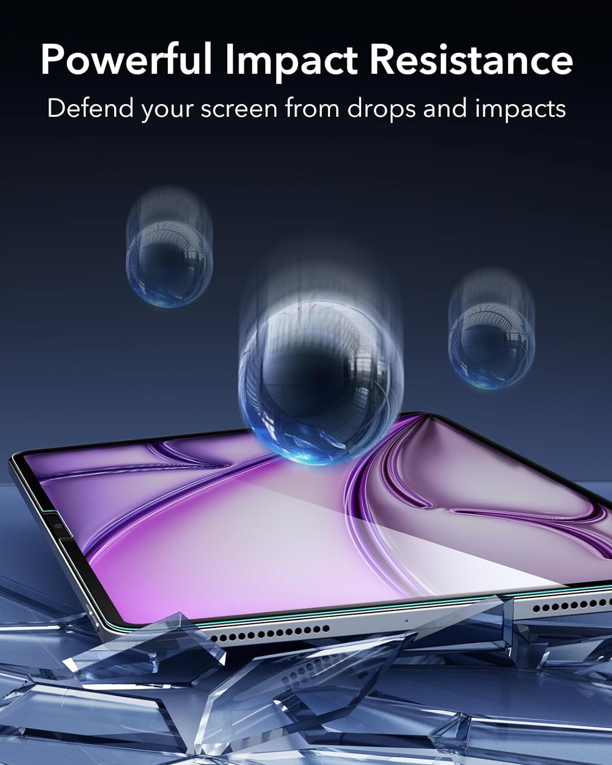 (2-Pack) ESR Premium Quality Tempered Glass iPad Air 13 2024/2025 (With Easy Installation Frame) ΠΡΟΣΤΑΣΙΑ ΟΘΟΝΗΣ ESR (2-Pack) ESR Premium Quality Tempered Glass iPad Air 13 2024/2025 (With Easy Installation Frame) - Image 4