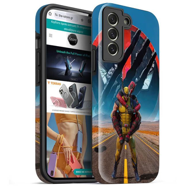 Θήκη Orso Hybrid Print Deadpool Samsung Galaxy S21 FE ΘΗΚΕΣ Orso Θήκη Orso Hybrid Print Deadpool Samsung Galaxy S21 FE