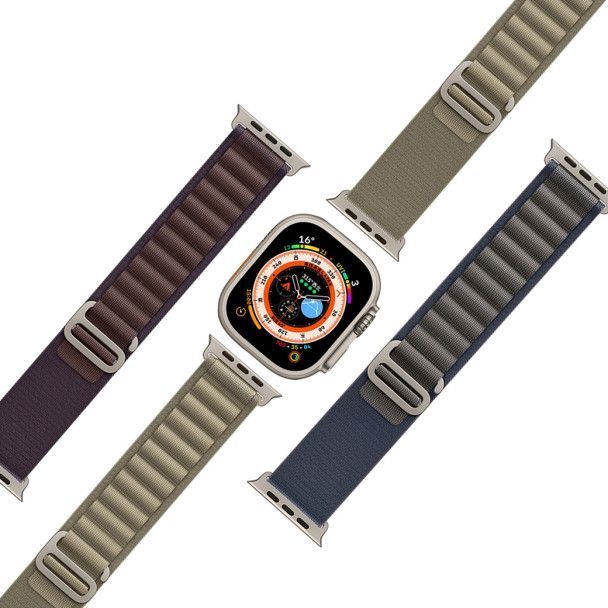 WiWU Alpine Nylon Loop Band Indigo Apple Watch 44/45/46/49mm APPLE WATCH WIWU WiWU Alpine Nylon Loop Band Indigo Apple Watch 44/45/46/49mm - Image 4