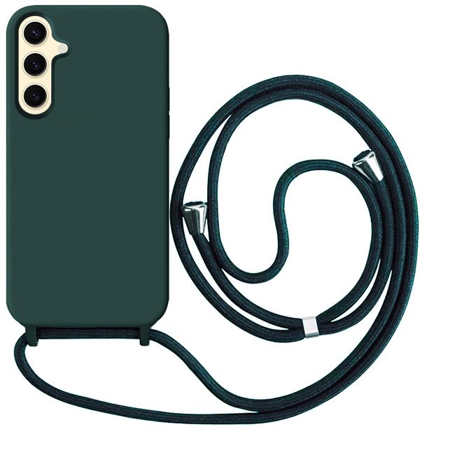 Θήκη Liquid Silicone Κορδόνι Pine Green Samsung Galaxy A35 5G STOCK OFFERS Orso Θήκη Liquid Silicone Κορδόνι Pine Green Samsung Galaxy A35 5G