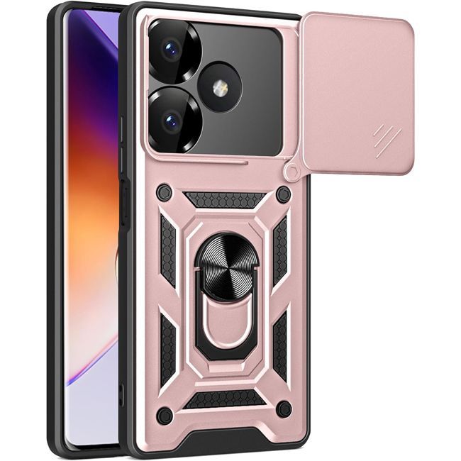 Θήκη Combo Kickstand Slide Camera Rose Gold Xiaomi Redmi 13 ΘΗΚΕΣ Orso Θήκη Combo Kickstand Slide Camera Rose Gold Xiaomi Redmi 13