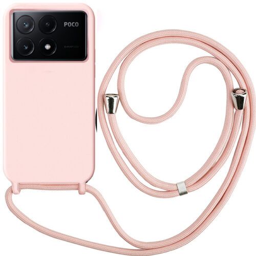 Θήκη Liquid Silicone Κορδόνι Pink Sand Poco X6 Pro 5G