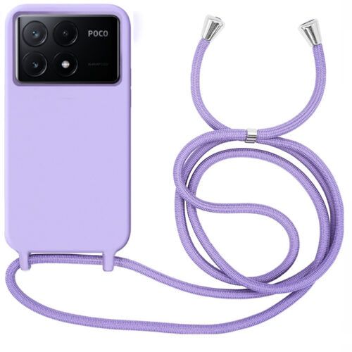 Θήκη Liquid Silicone Κορδόνι Violet Poco X6 Pro 5G