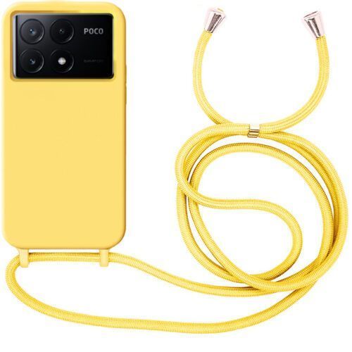 Θήκη Liquid Silicone Κορδόνι Yellow Poco X6 Pro 5G