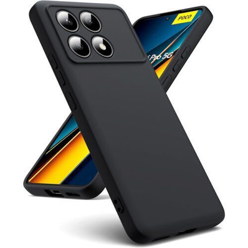 Θήκη Rubber Silk Black Poco X6 Pro 5G