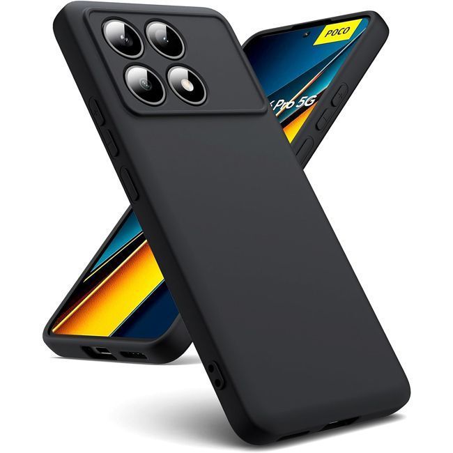 Θήκη Rubber Silk Black Poco X6 Pro 5G ΘΗΚΕΣ Orso Θήκη Rubber Silk Black Poco X6 Pro 5G