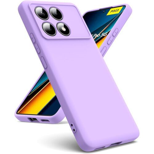 Θήκη Rubber Silk Violet Poco X6 Pro 5G