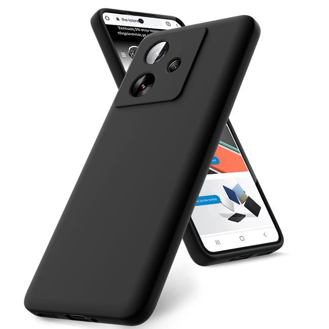 Θήκη Rubber Silk Black Xiaomi Redmi 13 ΘΗΚΕΣ Orso Θήκη Rubber Silk Black Xiaomi Redmi 13