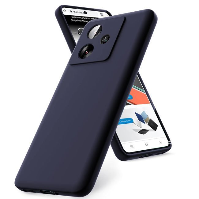 Θήκη Rubber Silk Dark Blue Poco M6 4G ΘΗΚΕΣ Orso Θήκη Rubber Silk Dark Blue Poco M6 4G