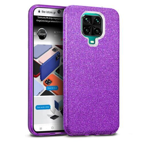 Hybrid Strass Violet Case Xiaomi Redmi Note 9s / 9 Pro / 9 Pro Max