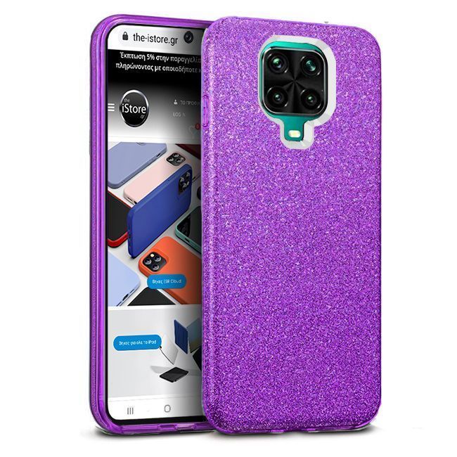 Hybrid Strass Violet Case Xiaomi Redmi Note 9s / 9 Pro / 9 Pro Max ΘΗΚΕΣ OEM Hybrid Strass Violet Case Xiaomi Redmi Note 9s / 9 Pro / 9 Pro Max