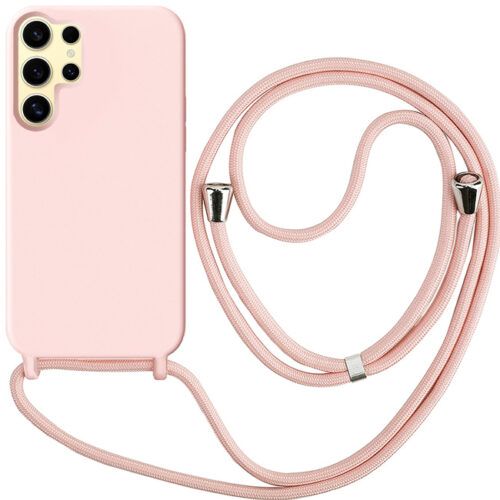 Θήκη Liquid Silicone Κορδόνι Pink Sand Samsung Galaxy S25 Ultra