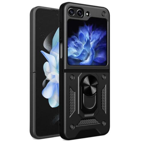 Θήκη Combo Ringstand Black Samsung Galaxy Z Flip 6 ΘΗΚΕΣ Orso Θήκη Combo Ringstand Black Samsung Galaxy Z Flip 6