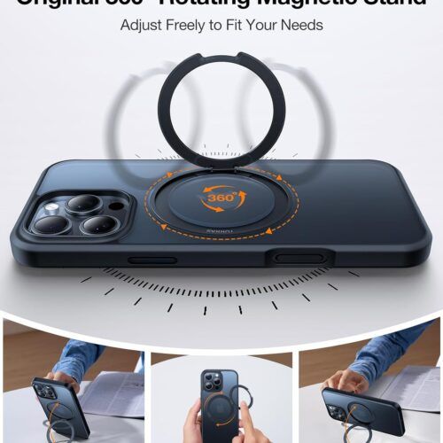 Alternative view of Θήκη Torras Ostand Pro MagSafe Kickstand Black iPhone 16 Pro