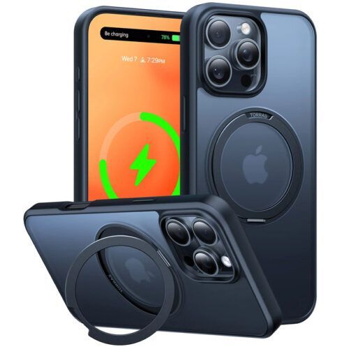 Θήκη Torras Ostand Pro MagSafe Kickstand Black iPhone 16 Pro ΘΗΚΕΣ TORRAS Θήκη Torras Ostand Pro MagSafe Kickstand Black iPhone 16 Pro