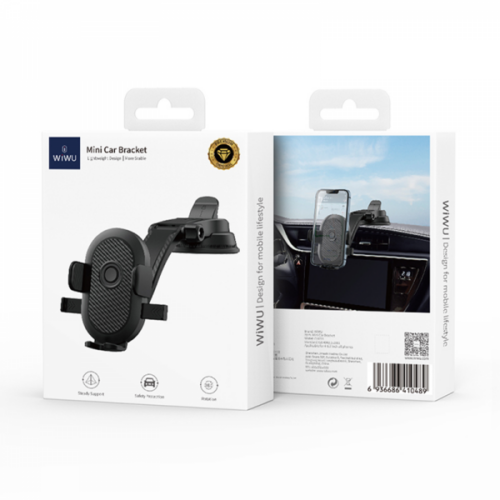 Alternative view of Βάση Αυτοκινήτου WiWU Mini Car Holder Black (CH014)