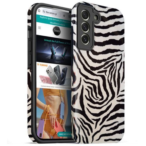 Θήκη Orso Hybrid Print Tiger Samsung Galaxy S21 FE