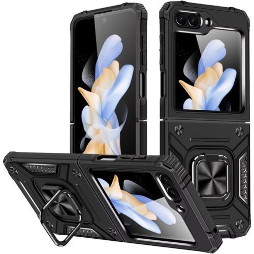 Θήκη Armor Ringstand Black Samsung Galaxy Z Flip7 FE