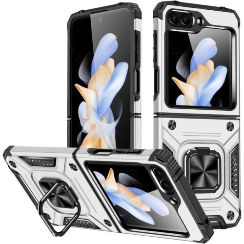 Θήκη Armor Ringstand Silver Samsung Galaxy Z Flip7 FE