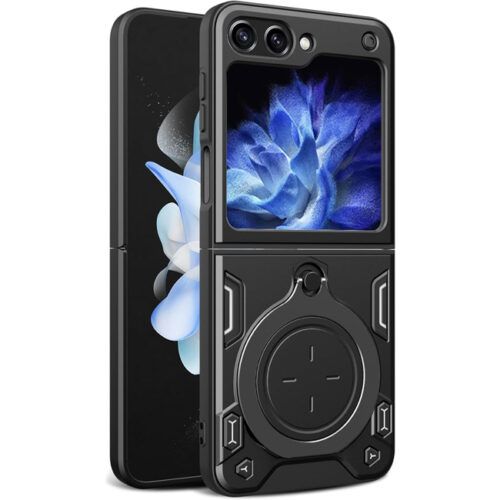 Θήκη Shockproof Ringstand Slide Camera Black Samsung Galaxy Z Flip 6 ΘΗΚΕΣ Orso Θήκη Shockproof Ringstand Slide Camera Black Samsung Galaxy Z Flip 6
