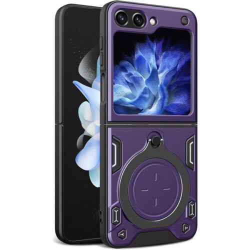 Θήκη Shockproof Ringstand Slide Camera Purple Samsung Galaxy Z Flip 6 ΘΗΚΕΣ Orso Θήκη Shockproof Ringstand Slide Camera Purple Samsung Galaxy Z Flip 6
