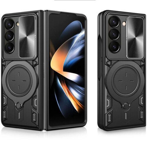 Θήκη Shockproof Ringstand Slide Camera Black Samsung Galaxy Z Fold 6 ΘΗΚΕΣ Orso Θήκη Shockproof Ringstand Slide Camera Black Samsung Galaxy Z Fold 6