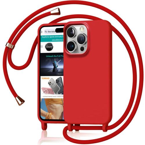 Θήκη Orso Cloud Κορδόνι Red iPhone 16 Pro