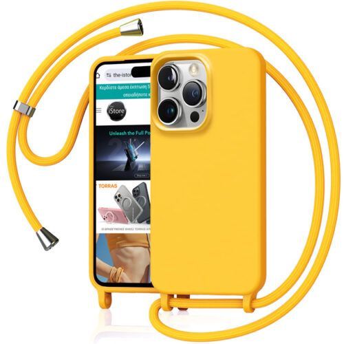Θήκη Orso Cloud Κορδόνι Yellow iPhone 16 Pro
