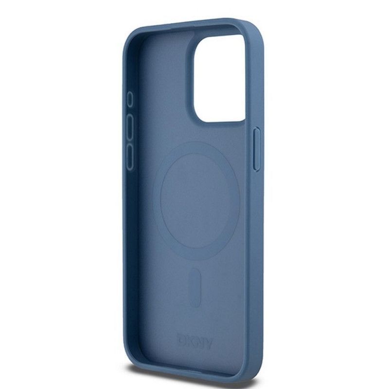 Θήκη DKNY Leather Monogram Metal Logo MagSafe Blue iPhone 15 Pro Max ΘΗΚΕΣ DKNY Θήκη DKNY Leather Monogram Metal Logo MagSafe Blue iPhone 15 Pro Max - Image 5