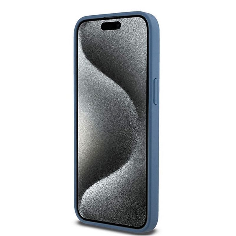 Θήκη DKNY Leather Monogram Metal Logo MagSafe Blue iPhone 15 Pro Max ΘΗΚΕΣ DKNY Θήκη DKNY Leather Monogram Metal Logo MagSafe Blue iPhone 15 Pro Max - Image 4