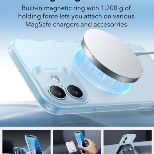 Alternative view of Θήκη ESR Zero HaloLock MagSafe Frosted Blue iPhone 16