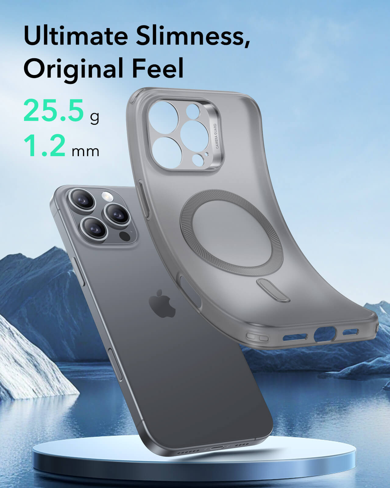Θήκη ESR Zero HaloLock MagSafe Frosted Grey iPhone 16 Pro Max ΘΗΚΕΣ ESR Θήκη ESR Zero HaloLock MagSafe Frosted Grey iPhone 16 Pro Max - Image 2