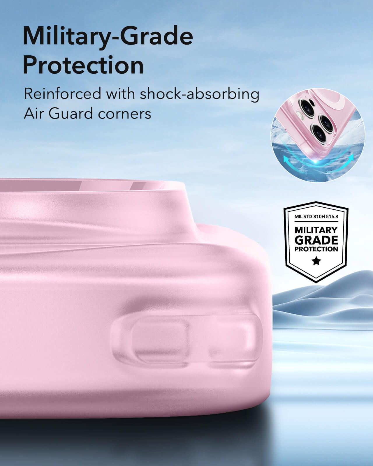 Θήκη ESR Zero HaloLock MagSafe Frosted Pink iPhone 16 Pro Max ΘΗΚΕΣ ESR Θήκη ESR Zero HaloLock MagSafe Frosted Pink iPhone 16 Pro Max - Image 6