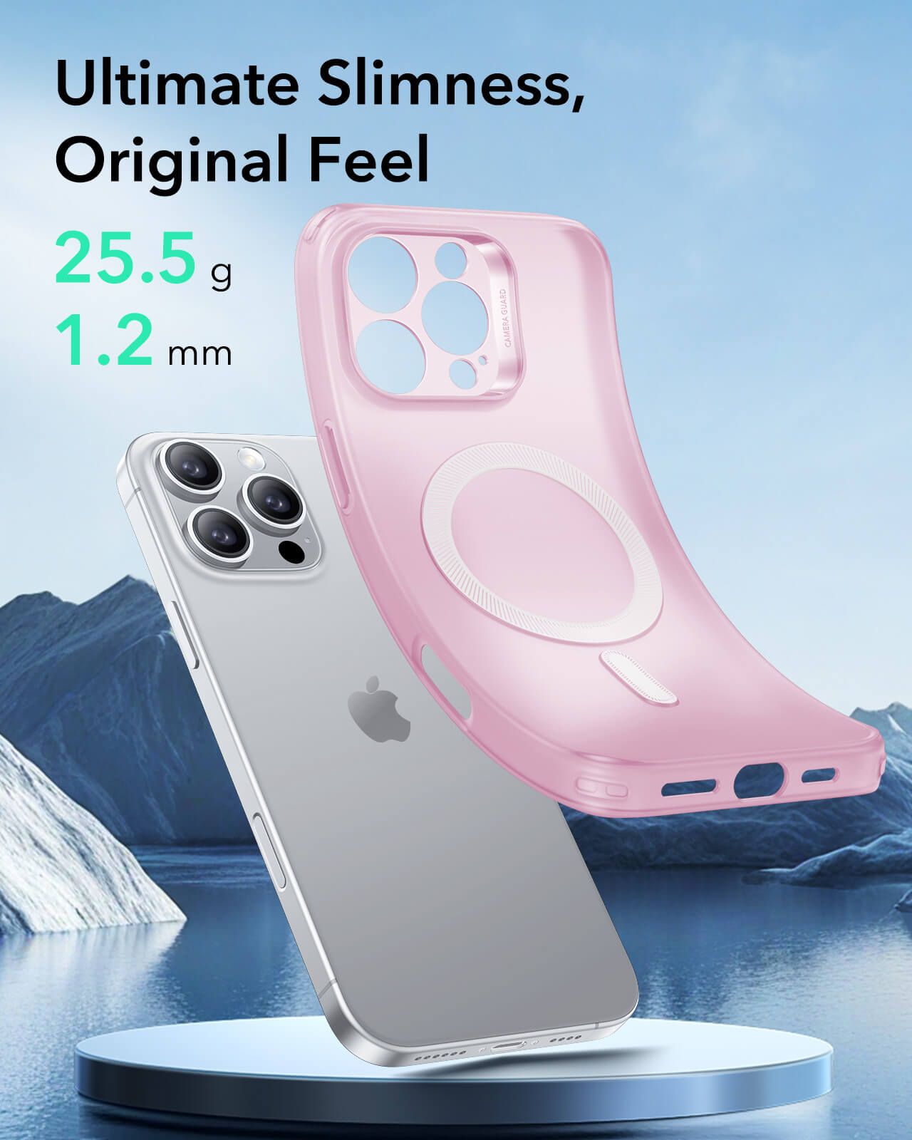 Θήκη ESR Zero HaloLock MagSafe Frosted Pink iPhone 16 Pro Max ΘΗΚΕΣ ESR Θήκη ESR Zero HaloLock MagSafe Frosted Pink iPhone 16 Pro Max - Image 2