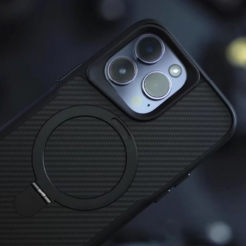 Θήκη Orso Ostand Hybrid Carbon MagSafe Black iPhone 13/14 ΘΗΚΕΣ Orso Θήκη Orso Ostand Hybrid Carbon MagSafe Black iPhone 13/14 - Image 5