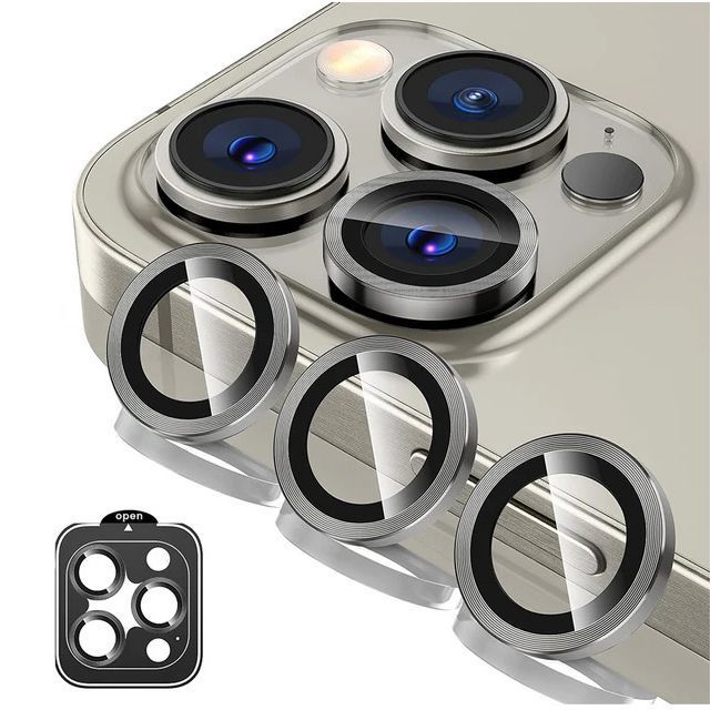Orso Lens Camera Tempered Glass Titanium iPhone 15 Pro/15 Pro Max ΠΡΟΣΤΑΣΙΑ ΟΘΟΝΗΣ Orso Orso Lens Camera Tempered Glass Titanium iPhone 15 Pro/15 Pro Max