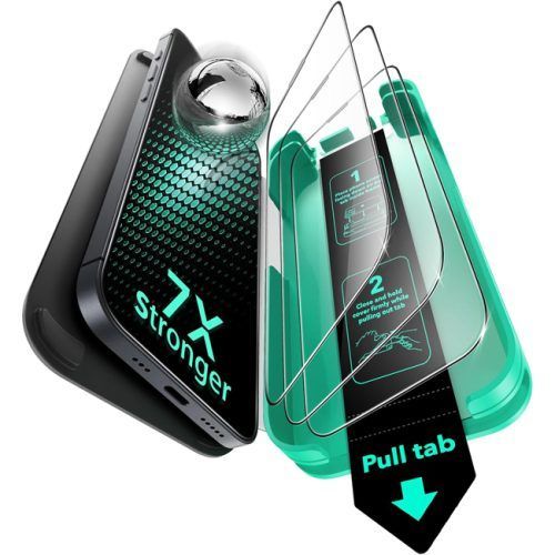 ESR Armorite Ultra-Tough Tempered Glass iPhone 16 Pro (3-Pack With Easy Installation Tray) ΠΡΟΣΤΑΣΙΑ ΟΘΟΝΗΣ ESR ESR Armorite Ultra-Tough Tempered Glass iPhone 16 Pro (3-Pack With Easy Installation Tray)