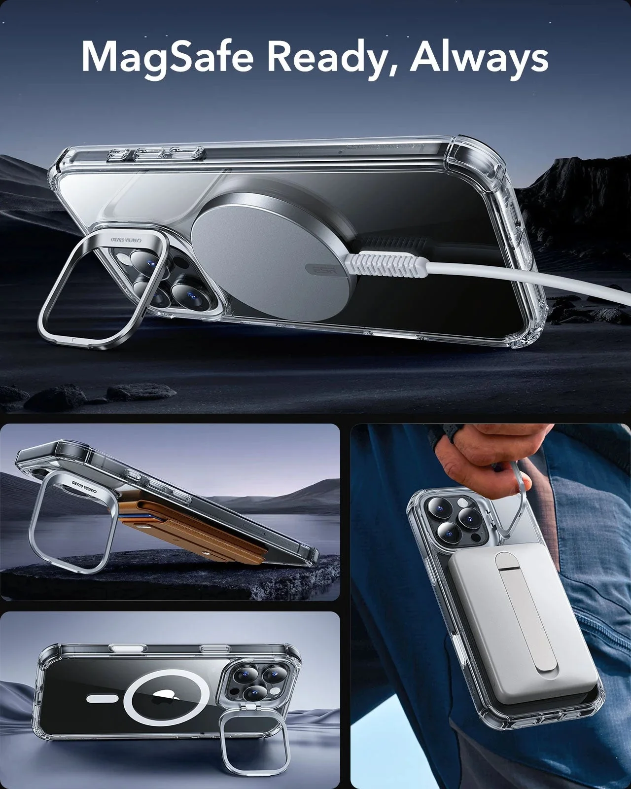 Θήκη ESR Armor Tough (Camera Control Button) HaloLock Magsafe Clear iPhone 16 Pro Max ΘΗΚΕΣ ESR Θήκη ESR Armor Tough (Camera Control Button) HaloLock Magsafe Clear iPhone 16 Pro Max - Image 6