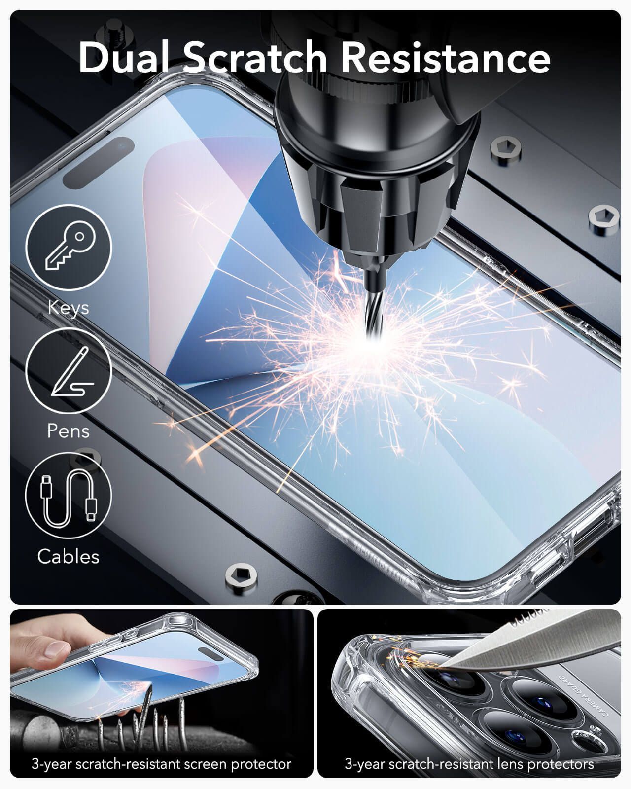 Θήκη ESR Armor Tough HaloLock Magsafe Clear iPhone 16 Pro ΘΗΚΕΣ ESR Θήκη ESR Armor Tough HaloLock Magsafe Clear iPhone 16 Pro - Image 5